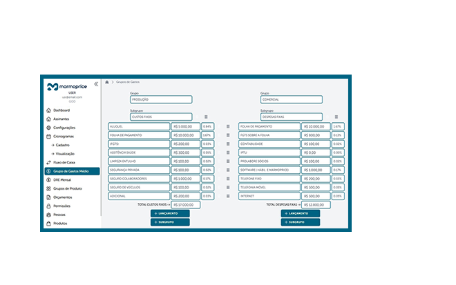 sistema para marmorarias